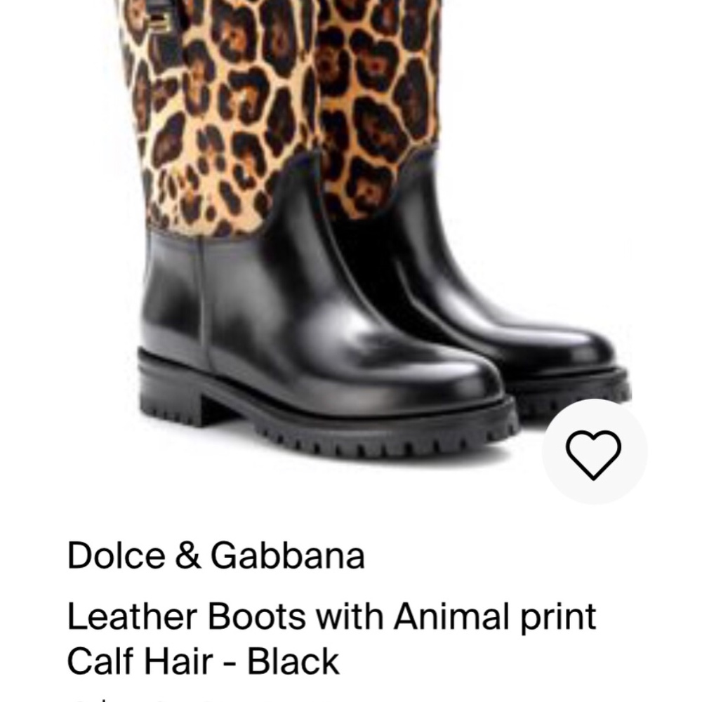 Dolce & Gabbana leather boots.